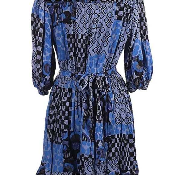 ANTHROPOLOGIE PORRIDGE  ISABEL MINI DRESS IN BLUE size  XS $ 59.00 - Picture 3 of 4